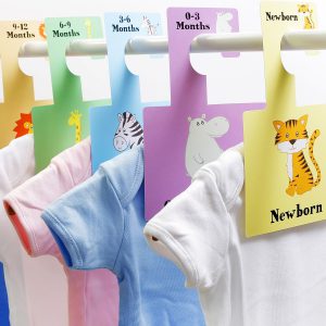 These Safari Animals baby wardrobe dividers are an easy way to organise baby's clothes by size.A lovely and original gift for any mummy-to-be or new parent.
