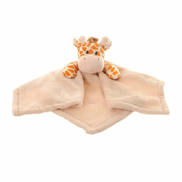 The epitome of comfort! Ziggle's gorgeous Giraffe comforter blanket is luxuriously soft and cute. The perfect baby shower or new born gift!