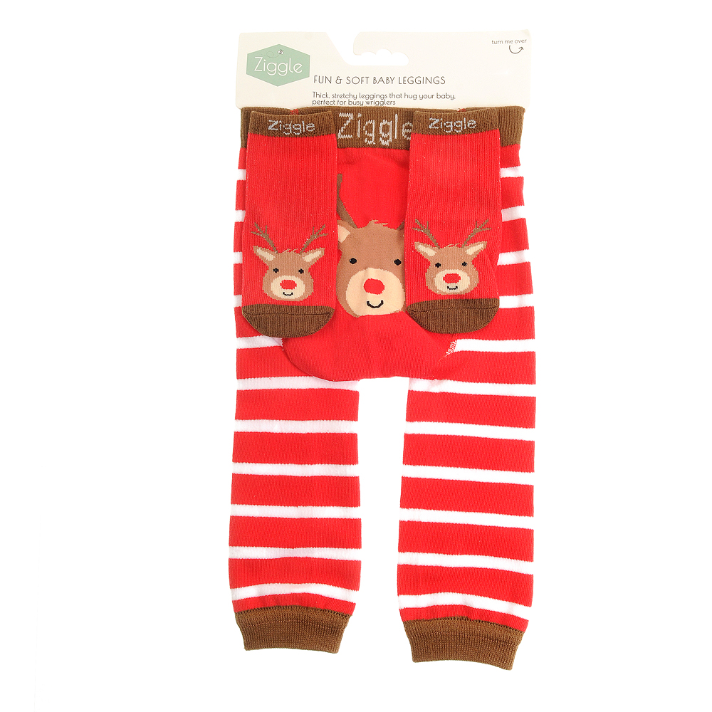 Reindeer Leggings and Socks Set for wholesale by Ziggle Baby