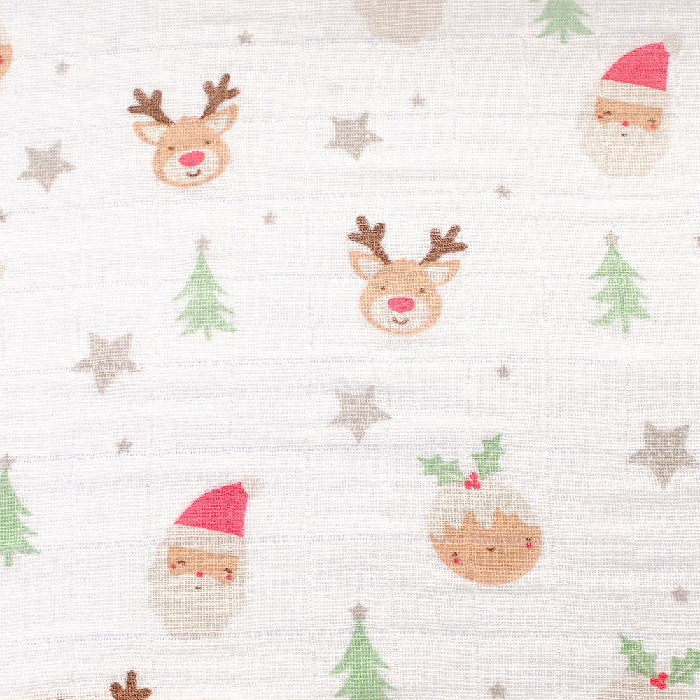 Christmas Muslin Square for Newborns Toddlers Ziggle