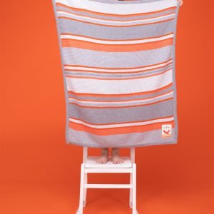 Cosatto Grey and orange striped bib