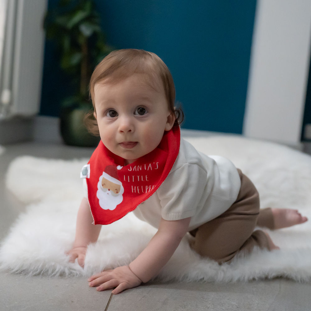 Santa's little helper Christmas Bib - Image 2