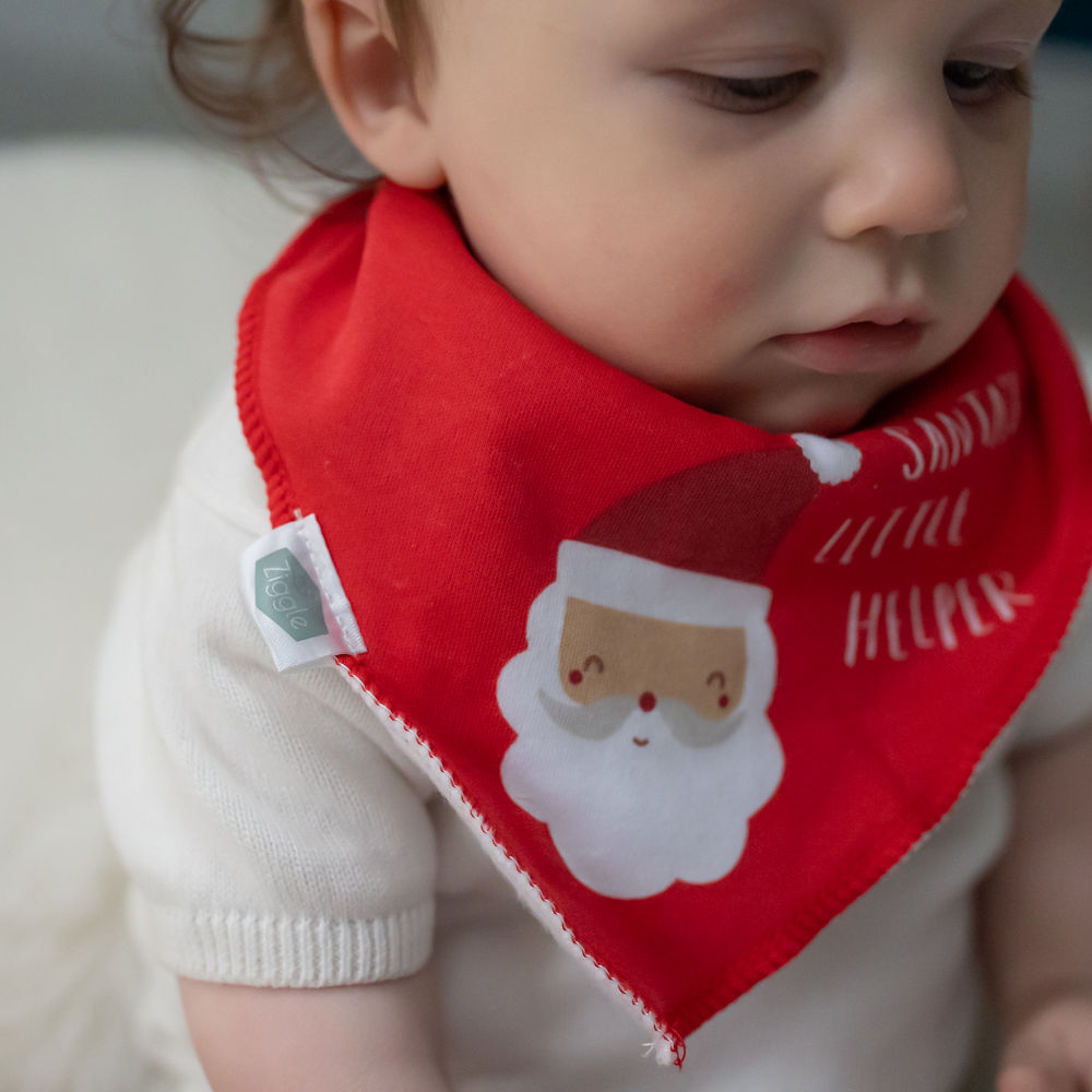 Santa's little helper Christmas Bib - Image 3