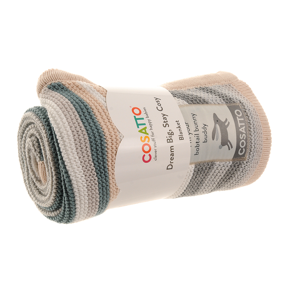 Cosatto Bobtail Stripe Knitted Blanket - Image 2