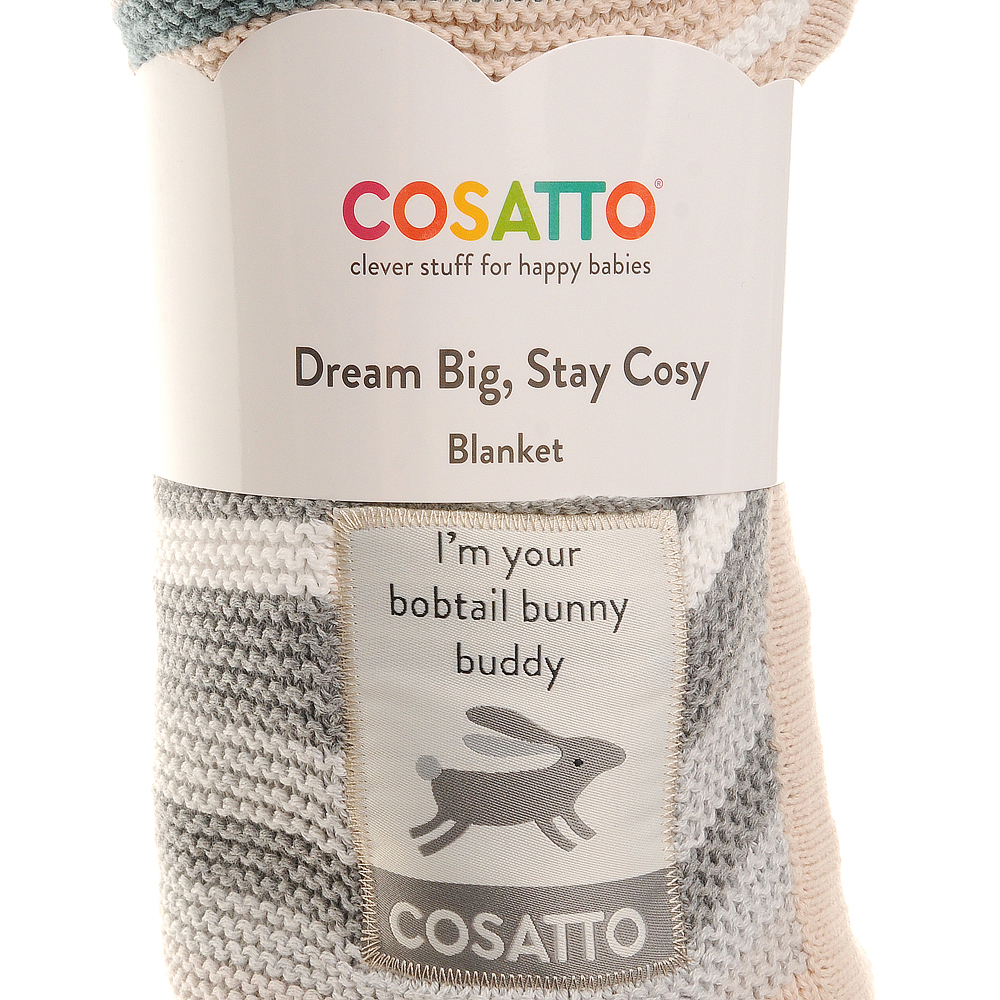 Cosatto Bobtail Stripe Knitted Blanket - Image 3