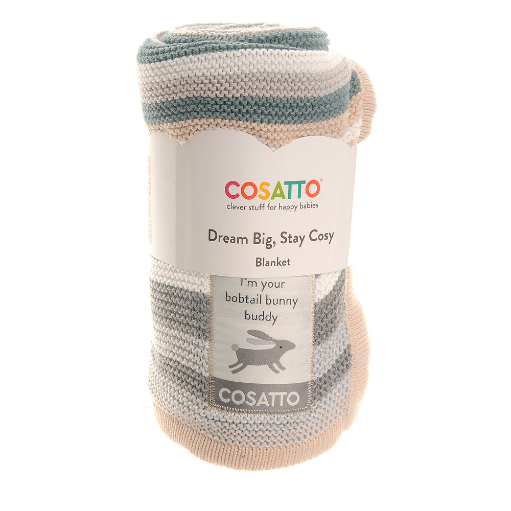 Cosatto Bobtail Stripe Knitted Blanket - Image 4
