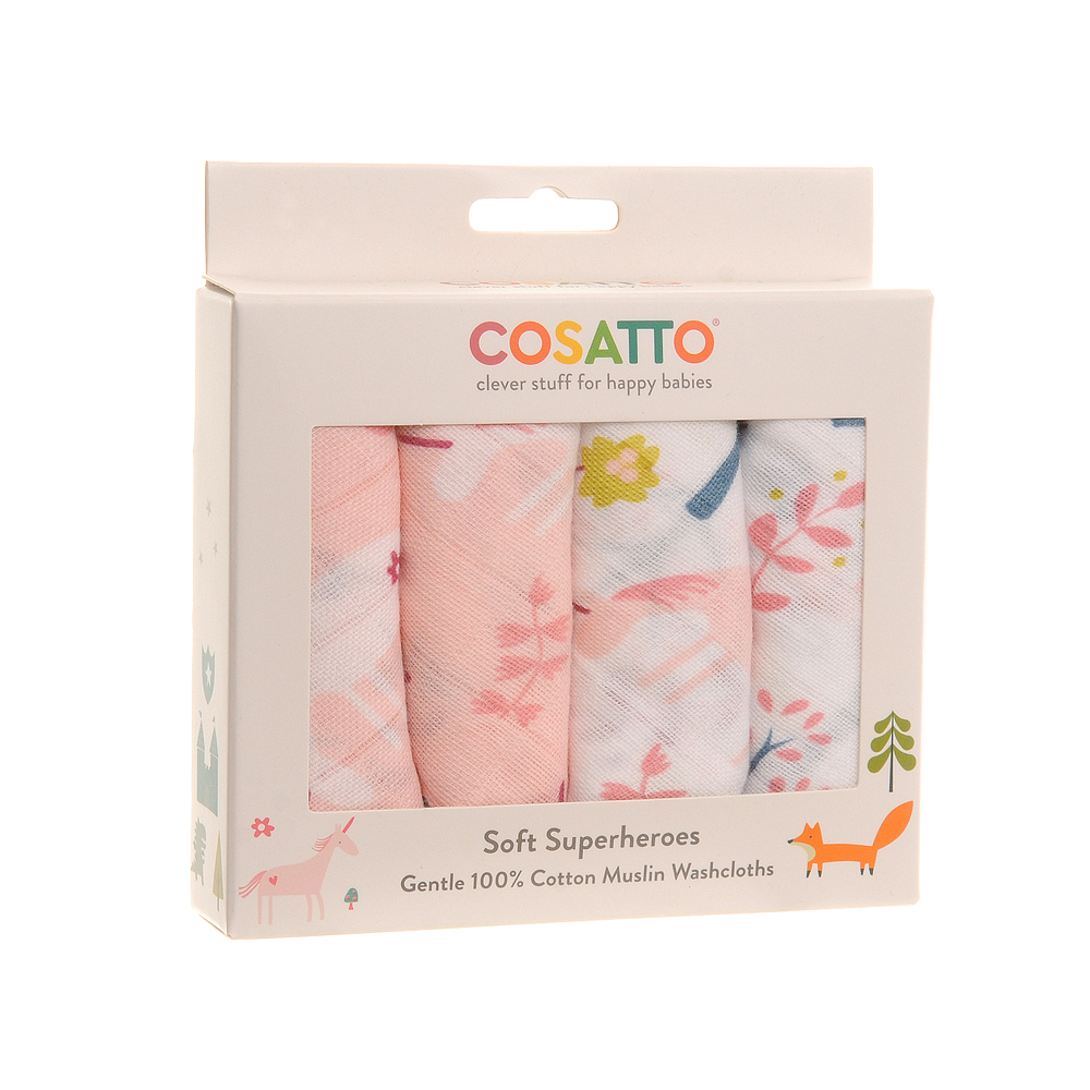 Cosatto Unicorn Garden Washcloths