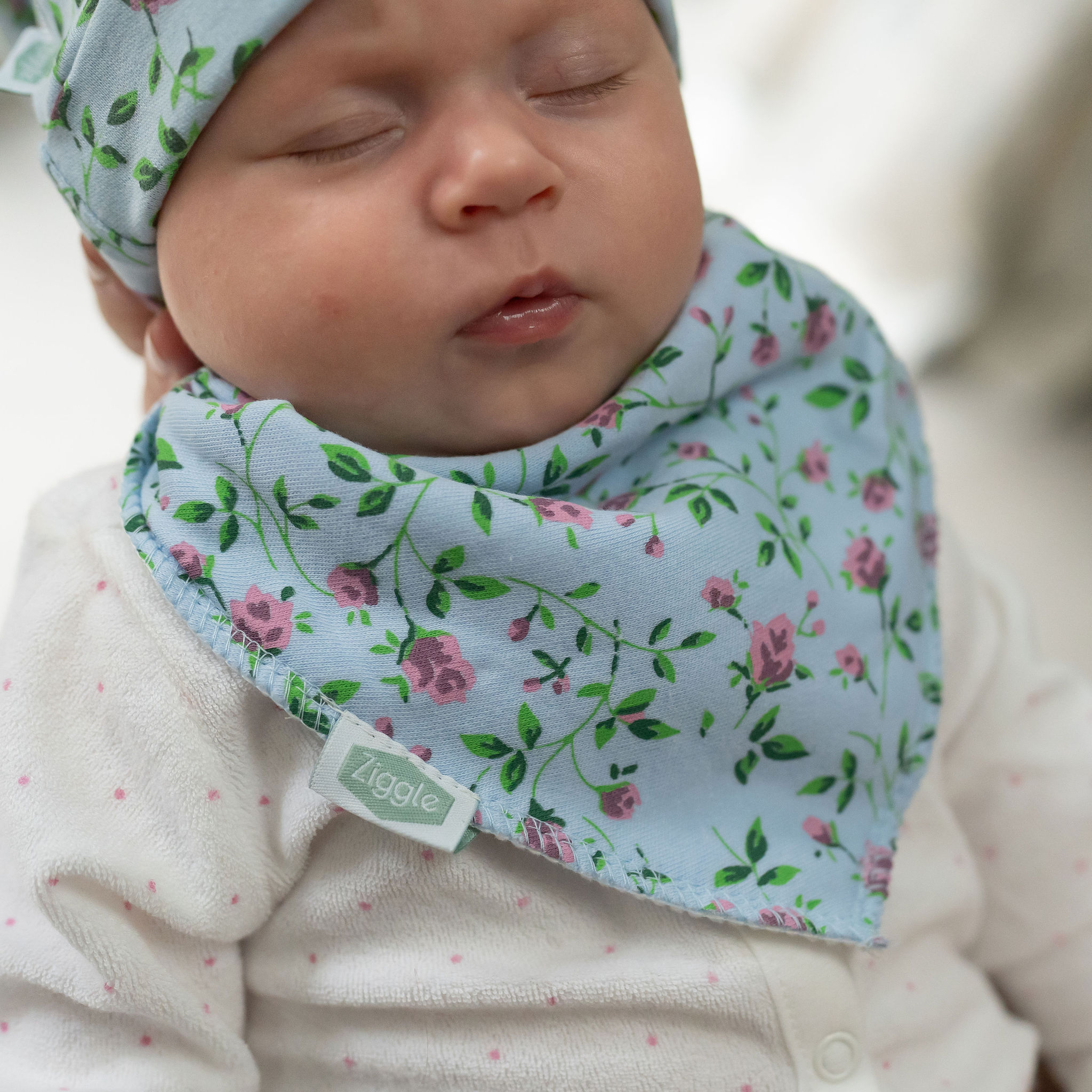 Vintage Blue Rose Bib - Image 2