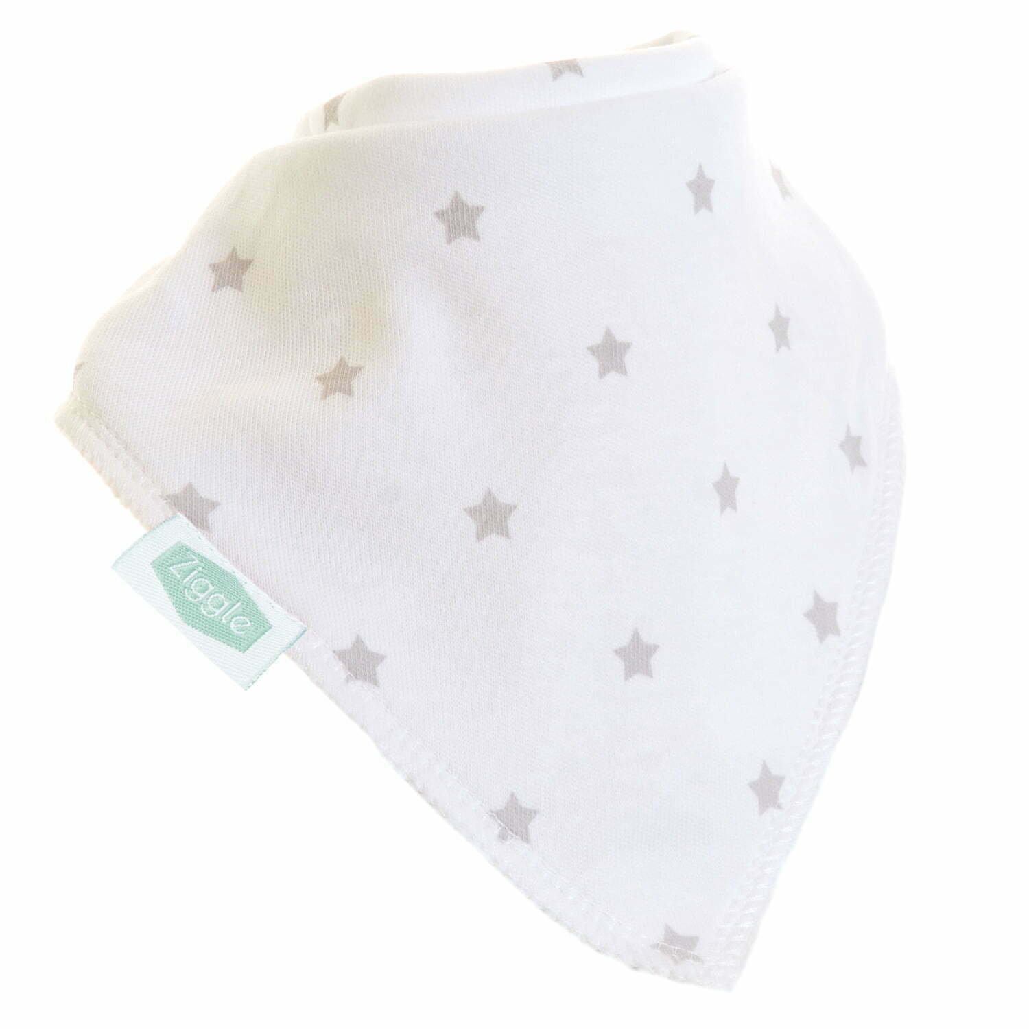 Dress your little star in our White With Grey Stars Bib