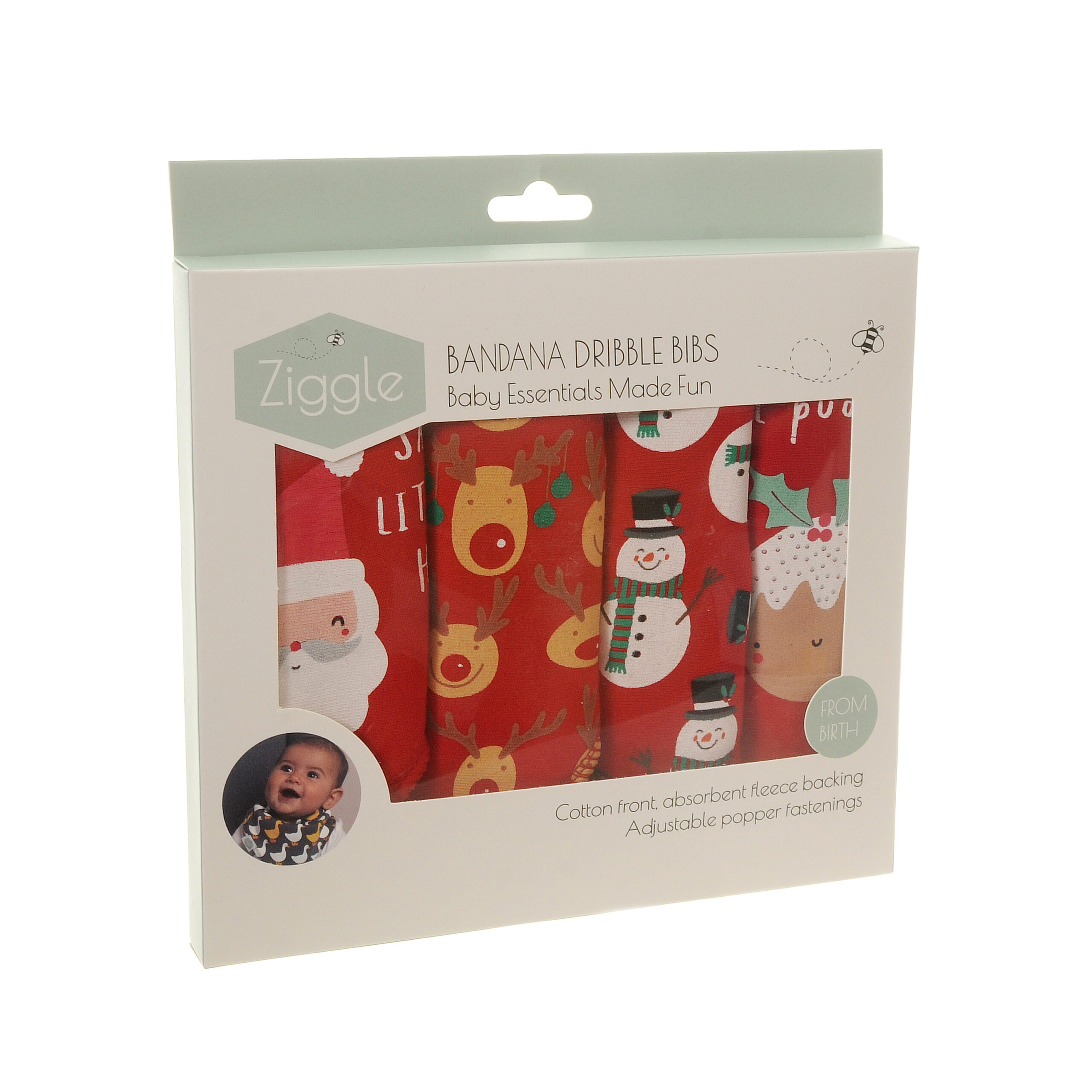 Christmas Reds Bib Set - Image 2