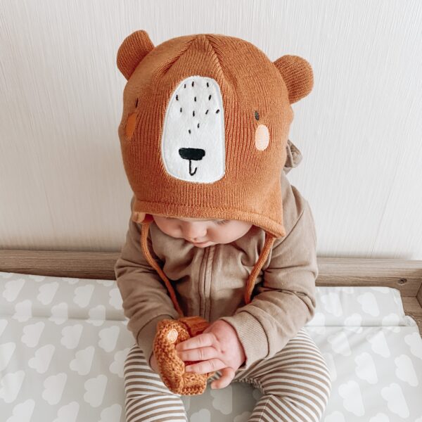 Brown Bear Hat and Mittens - Image 2