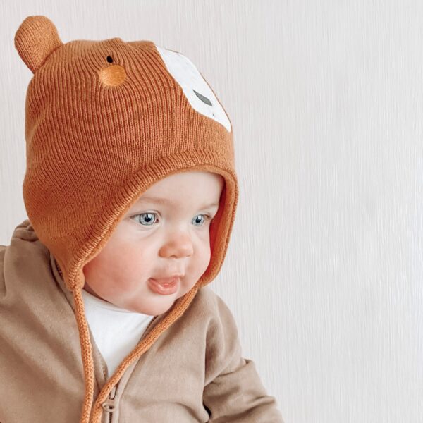 Brown Bear Hat and Mittens - Image 3