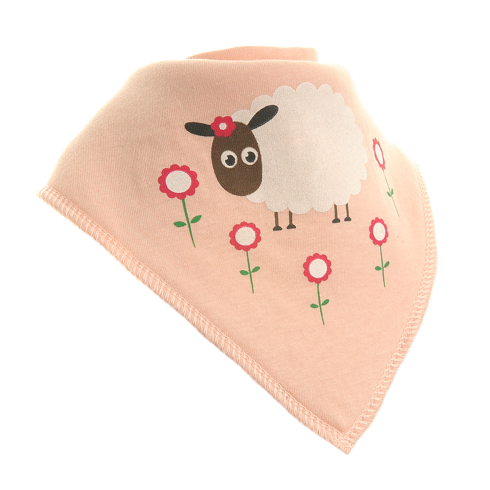 Cute Pink Sheep Bib