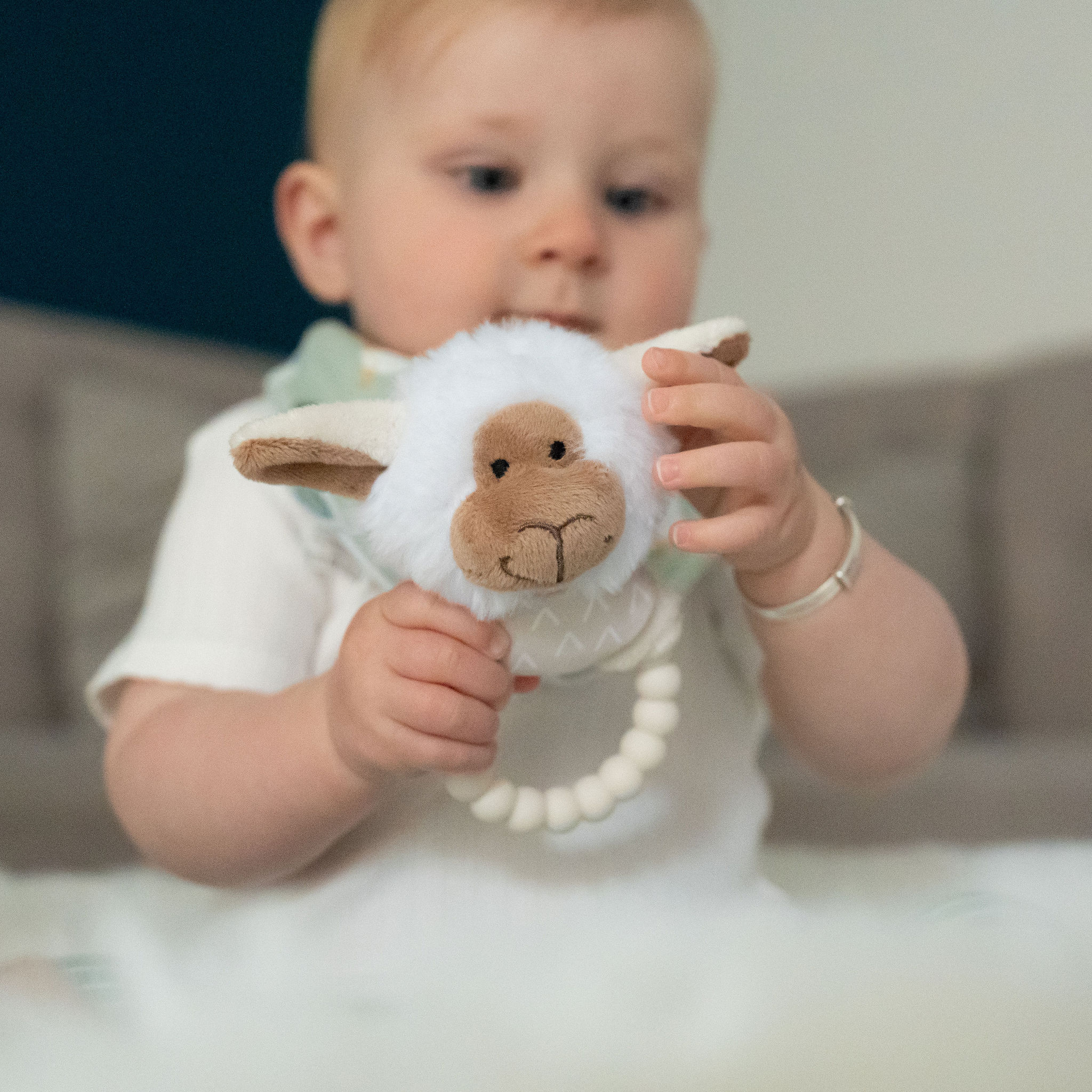 Sheep Plush Baby Rattle - Image 2