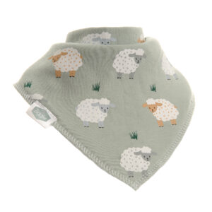 Gift set: Bib, Rattle, Washcloth Sheep