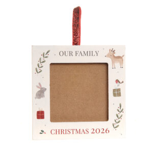 Our Family Christmas 2026 Wooden Photoframe Hanger