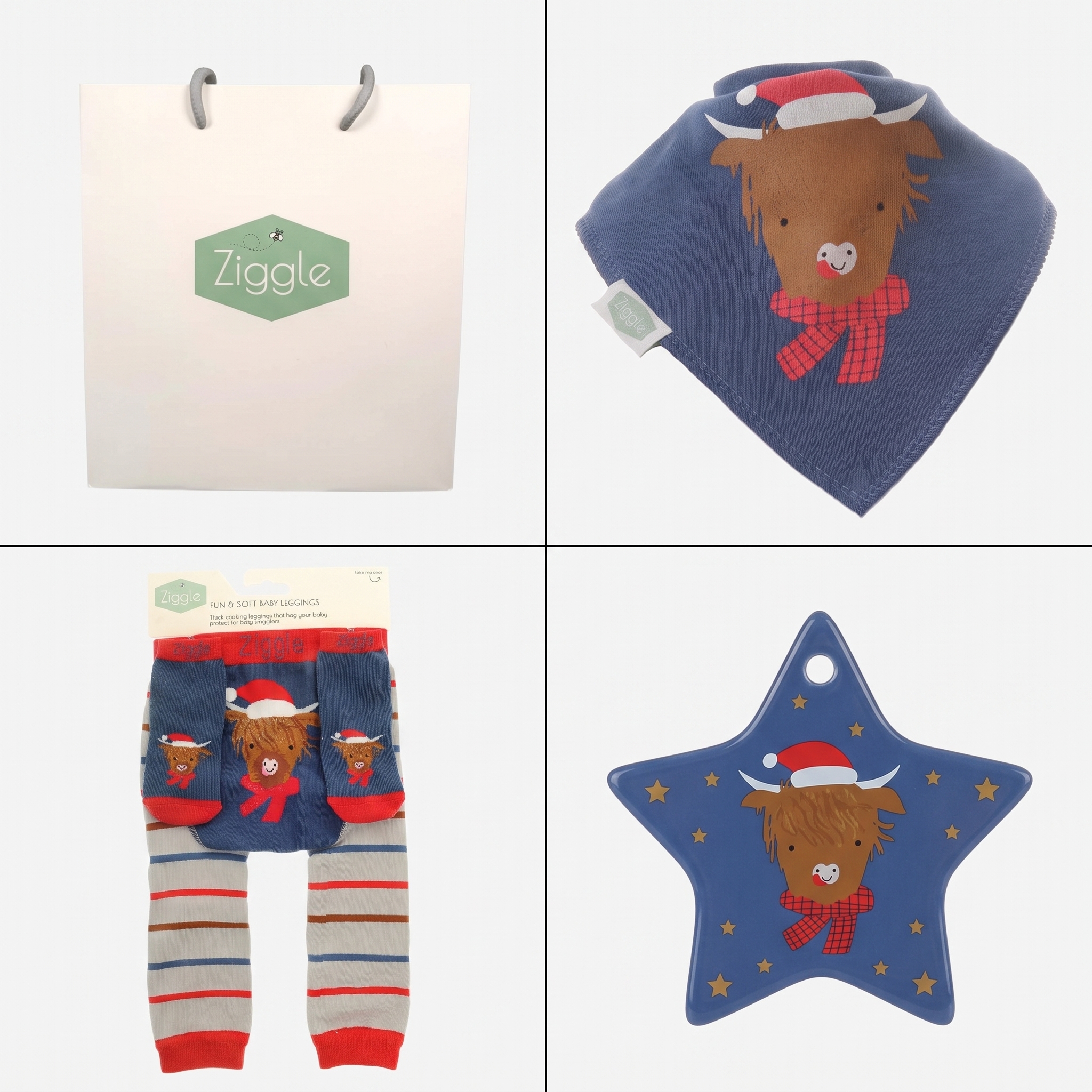 Festive Highland Cow Keepsake Set - 20% off & free Gift Bag